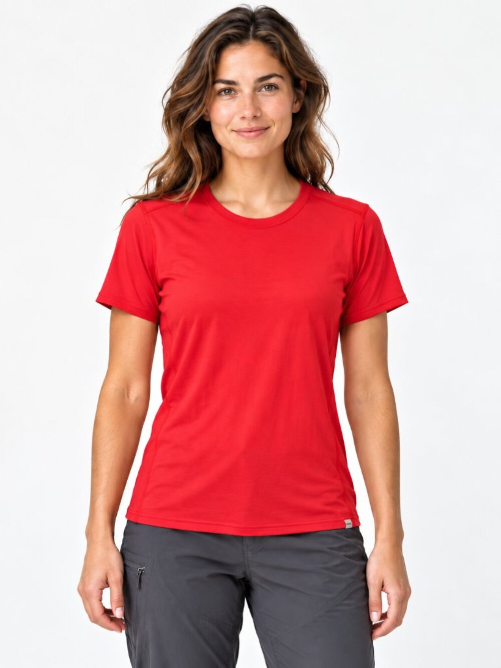 Patagonia Red Capilene 1 Silk Weight T Shirt Womens M Short Sleeve Base Layer